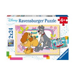 RAVENSBURGER ΠΑΖΛ 2Χ24 ΤΕΜΑΧΙΑ ΣΚΥΛΙΑ ΤΗΣ DISNEY 05087