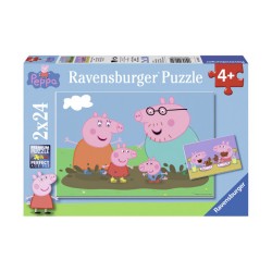 RAVENSBURGER ΠΑΖΛ 2Χ24 ΤΕΜΑΧΙΑ ΠΕΠΠΑ ΤΟ ΓΟΥΡΟΥΝΑΚΙ 09082