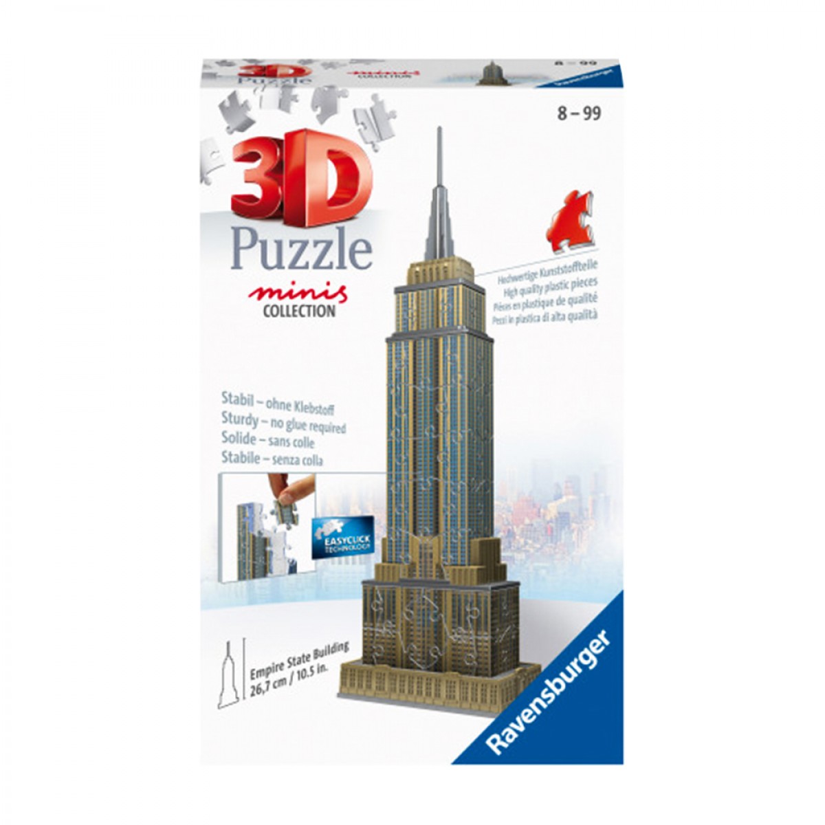 RAVENSBURGER ΠΑΖΛ 3D MINIS EMPIRE STATE BUILDING 11271 (54 ΤΕΜ.)