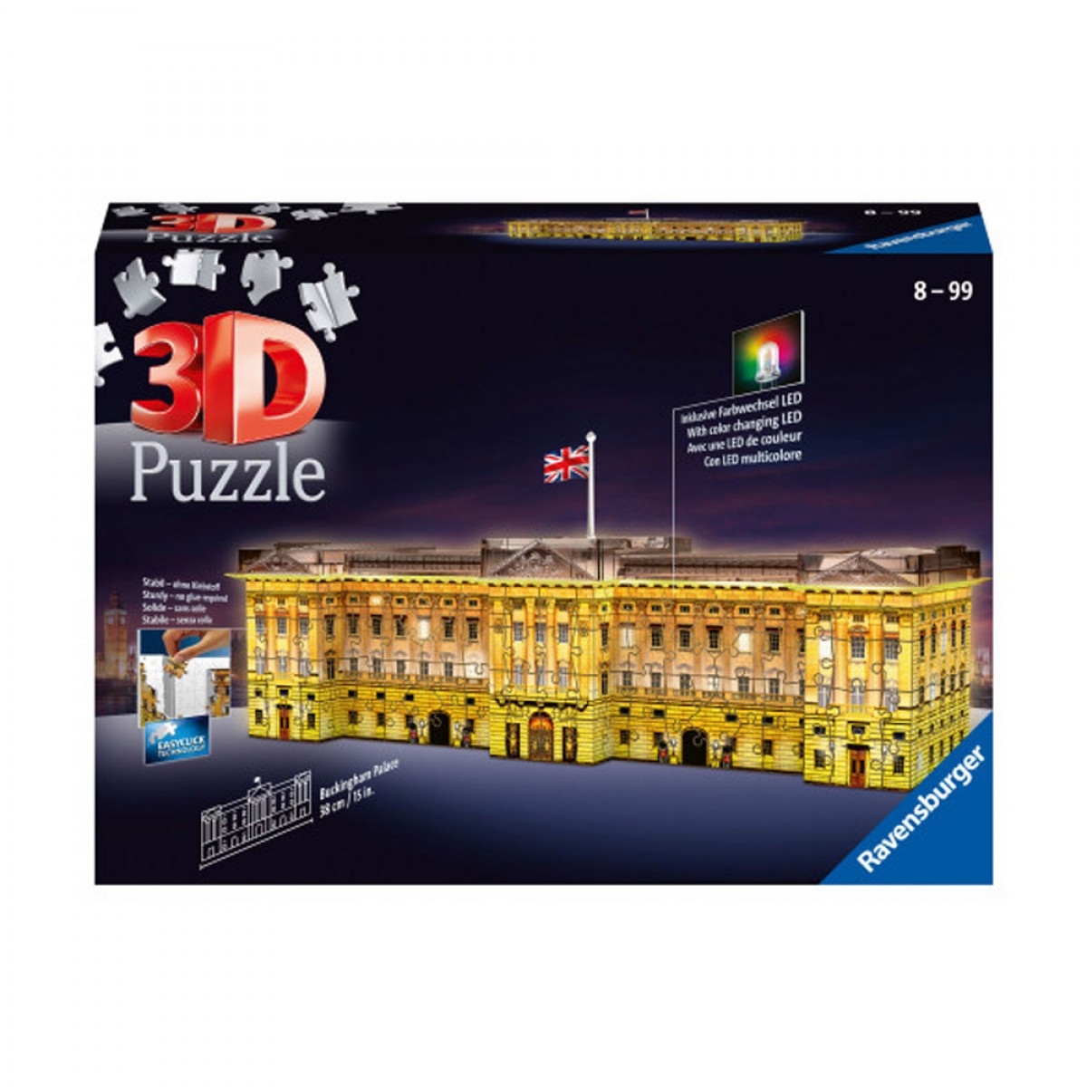 RAVENSBURGER ΠΑΖΛ 3D NIGHT EDITION 216 ΤΕΜΑΧΙΑ ΠΑΛΑΤΙ ΤΟΥ ΜΠΑΚΙΓΧΑΜ 12529