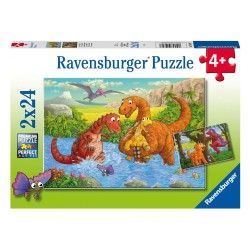 RAVENSBURGER ΠΑΖΛ ΜΙΚΡΟΙ ΔΕΙΝΟΣΑΥΡΟΙ (2X24 ΤΕΜΑΧΙΑ) 05030