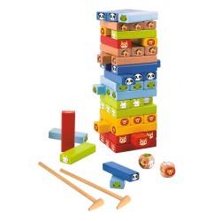 TOOKY TOYS ΞΥΛΙΝO ΠΑΙΧΝΙΔΙ ΣΤΟΙΒΑΞΗΣ ΚΑΙ ΙΣΟΡΡΟΠΙΑΣ ΖΩΑ 704