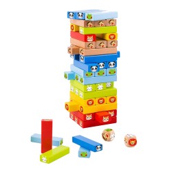 TOOKY TOYS ΕΠΙΤΡΑΠΕΖΙΟ ΞΥΛΙΝΟ ΠΑΙΧΝΙΔΙ ΣΤΟΙΒΑ &ΙΣΟΡΡΟΠΙΑΣ ΖΩΑ TΥ704