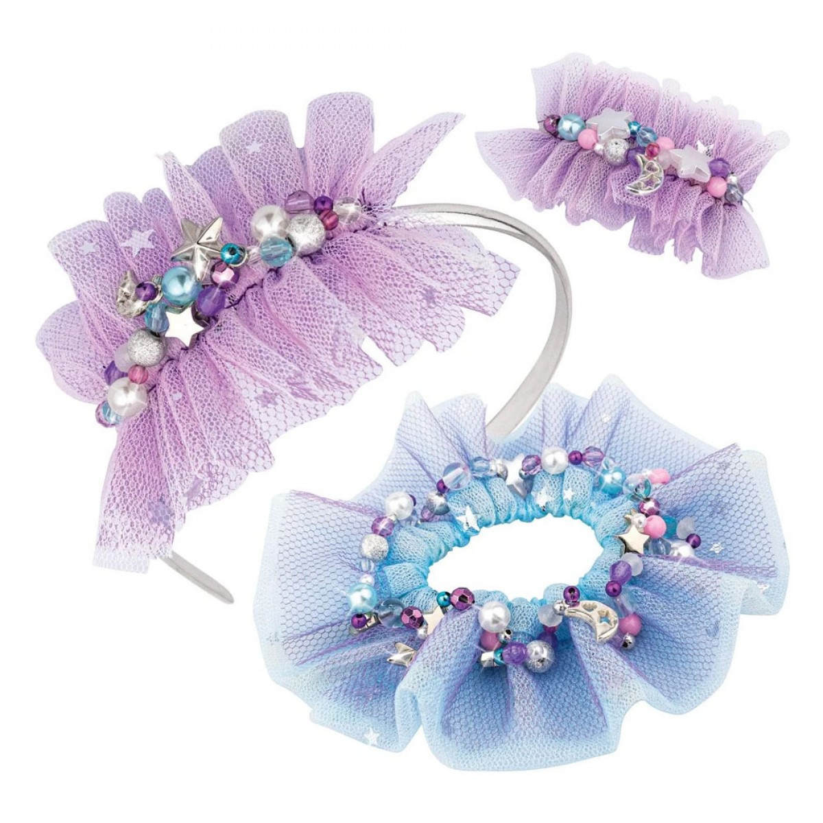 TWEEN TEAM NEBULOUS STARS RUFFLED HAIR ACCESSORIES 11022