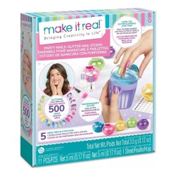 MAKE IT REAL PARTY NAILS GLITTER DESIGN SET -L BOX 2467