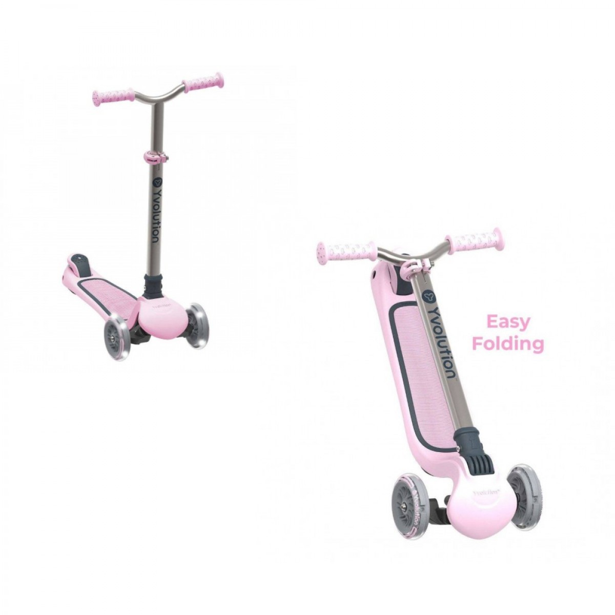 ΑΘΛΟΠΑΙΔΙΑ ΠΑΤΙΝΙ 3 ΤΡΟΧΟ YVOLUTION GLIDER AIR METAL HB2022 (PINK) YS29P4